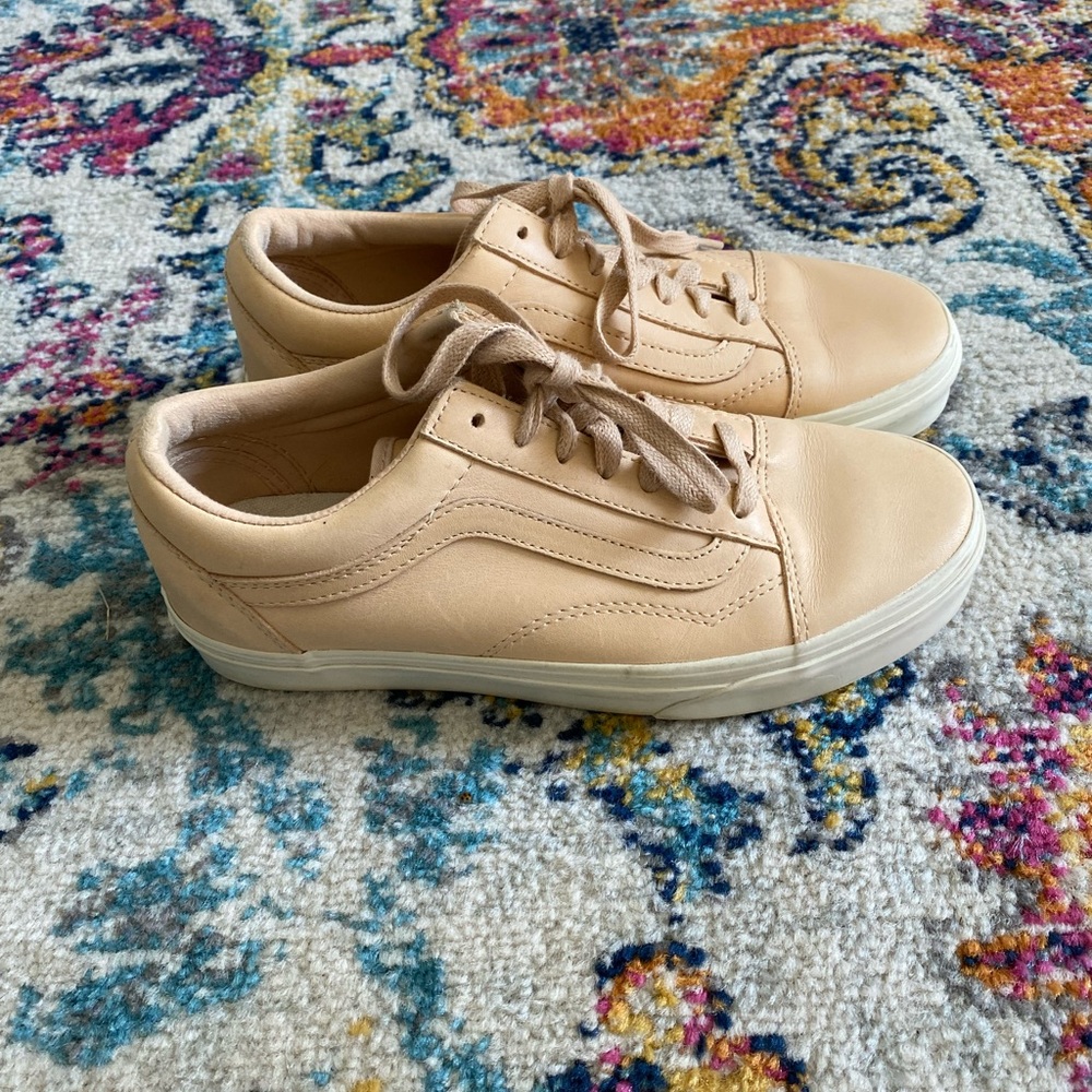 Light pink leather Vans sneaker
